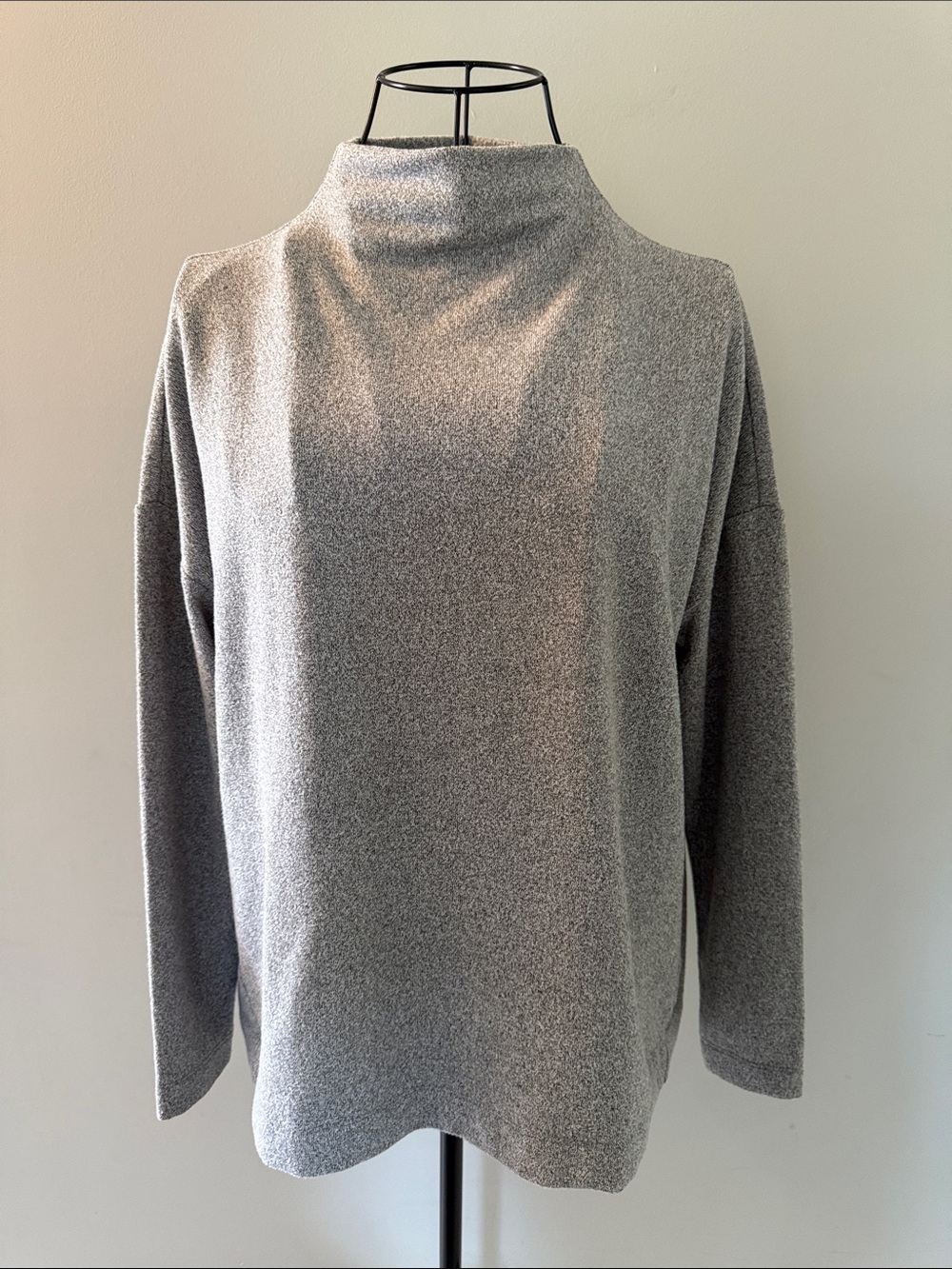 LOFT Gray Cowl Neck Lightweight Sweater